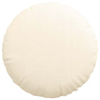 Cuscini per Seduta 2 pcs Crema Ø60 x 21 cm Tessuto in Cords