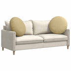 Cuscini per Seduta 2 pcs Grigio Verde Ø60 x 21 cm