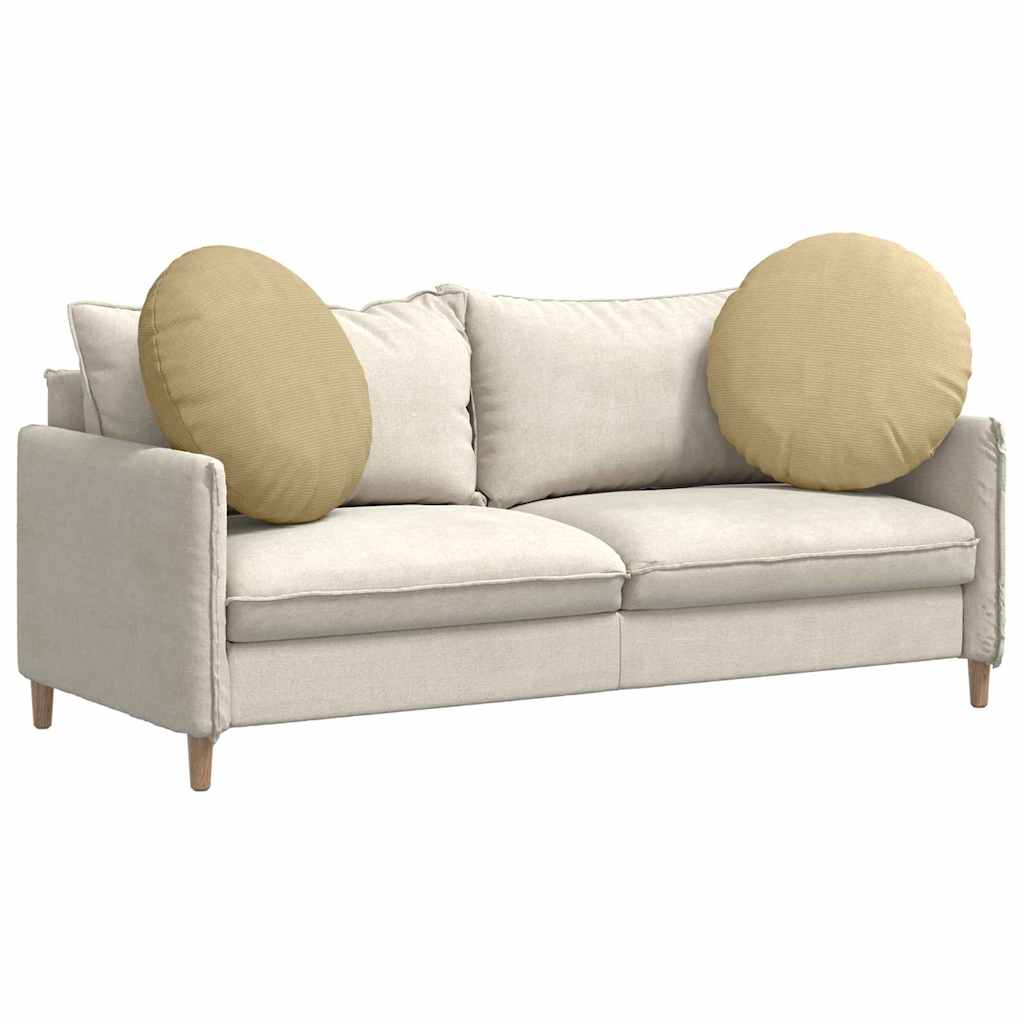 Cuscini per Seduta 2 pcs Grigio Verde Ø60 x 21 cm