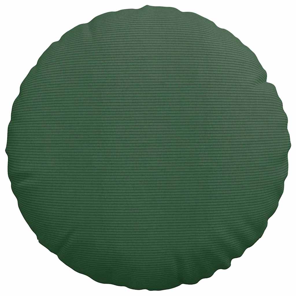 Cuscini per Seduta 2 pcs Verde Scuro Ø60 x 21 cm