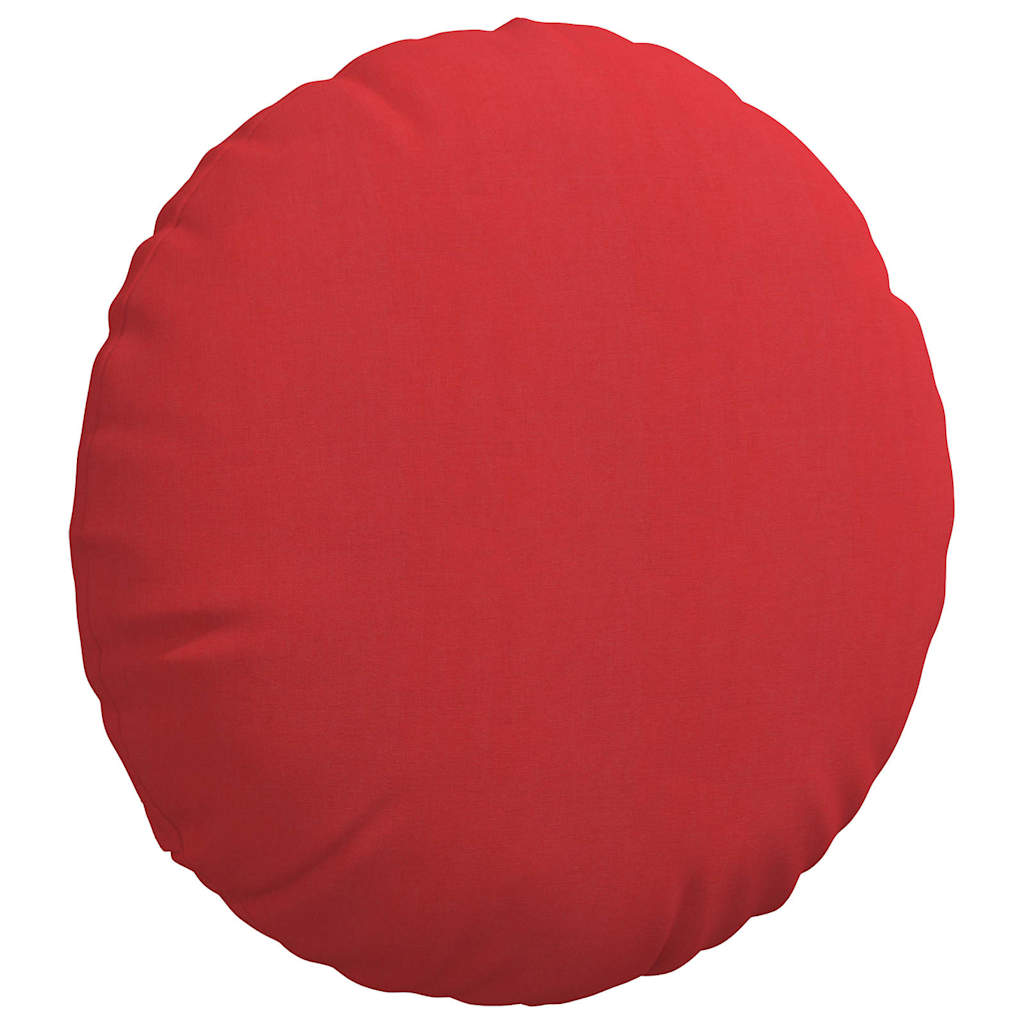 Cuscini per Seduta 2 pcs Rosso Ø80 x 29 cm Tessuto