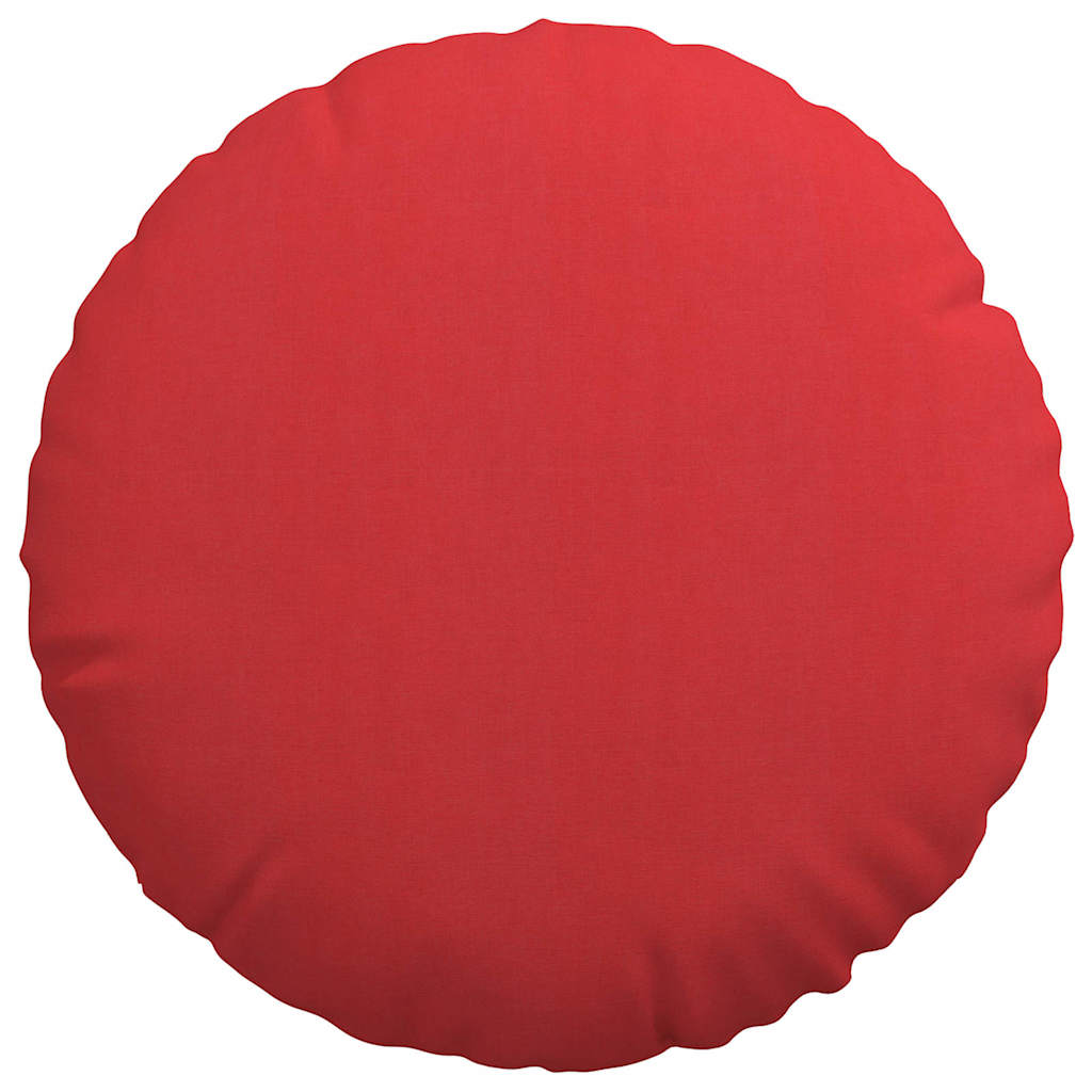 Cuscini per Seduta 2 pcs Rosso Ø80 x 29 cm Tessuto