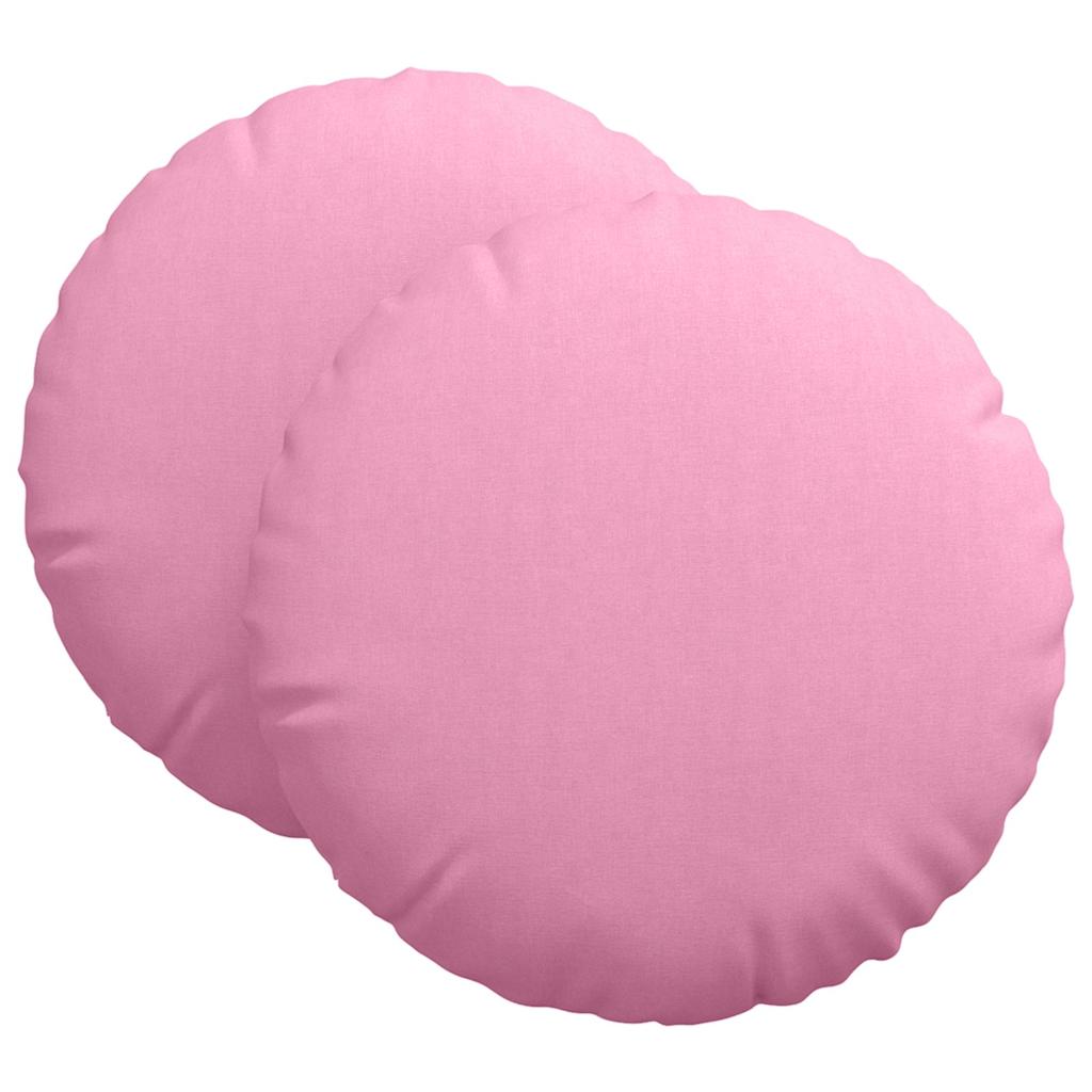 Cuscini per Seduta 2 pcs Rosa Ø80 x 29 cm Tessuto