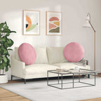 Cuscini per Seduta 2 pcs Rosa Ø 80 x 29 cm Velluto