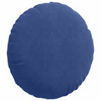 Cuscini per Seduta 2 pcs Blu Polizia Ø 40 x 13 cm Velluto