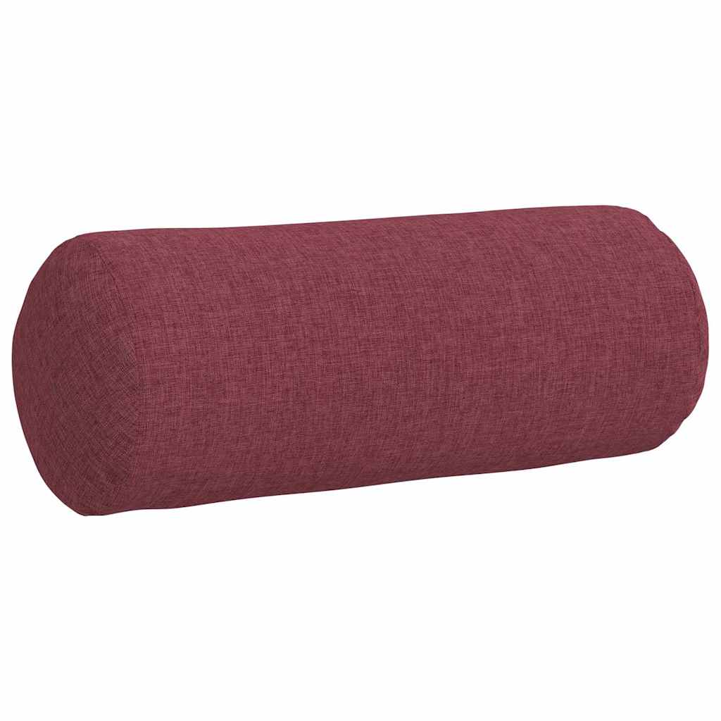 Cuscini a rullo 2 pcs Rosso Vino Ø 15 x 40 cm Tessuto
