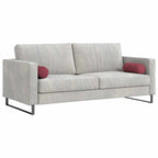 Cuscini a rullo 2 pcs Rosso Vino Ø 15 x 40 cm Tessuto