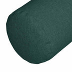 Cuscini a rullo 2 pcs Verde Scuro Ø 15 x 40 cm Tessuto