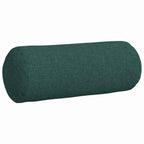 Cuscini a rullo 2 pcs Verde Scuro Ø 15 x 40 cm Tessuto