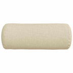 Cuscini a rullo 2 pcs Crema Ø 15 x 40 cm Tessuto