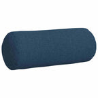Cuscini a rullo 2 pcs Blu Ø 15 x 40 cm Tessuto