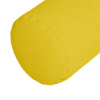 Cuscini a rullo 2 pcs Giallo Chiaro Ø 15 x 40 cm Tessuto