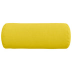 Cuscini a rullo 2 pcs Giallo Chiaro Ø 15 x 40 cm Tessuto