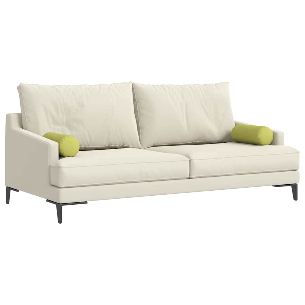 Cuscini a rullo 2 pcs Verde chiaro Ø 15 x 40 cm Tessuto