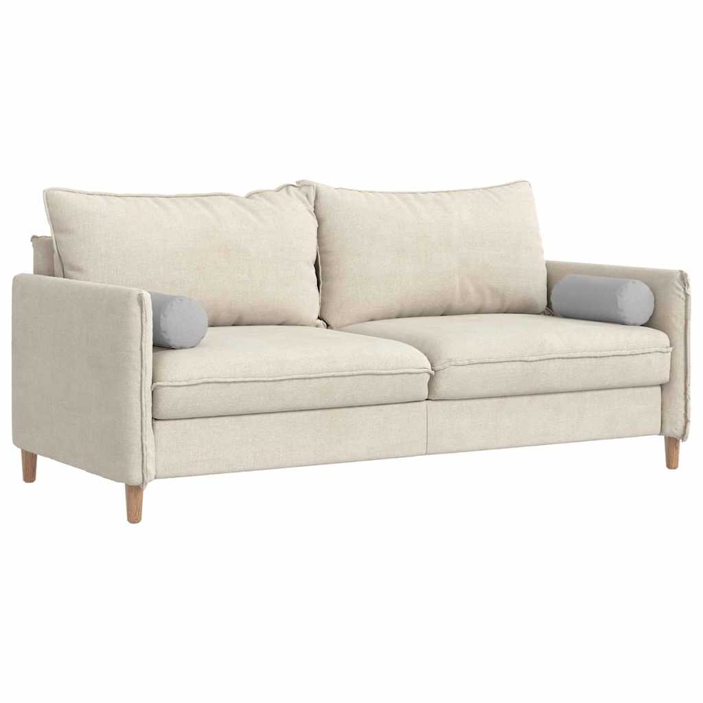 Cuscini a rullo 2 pcs Grigio Nuvola Ø 15 x 40 cm Tessuto