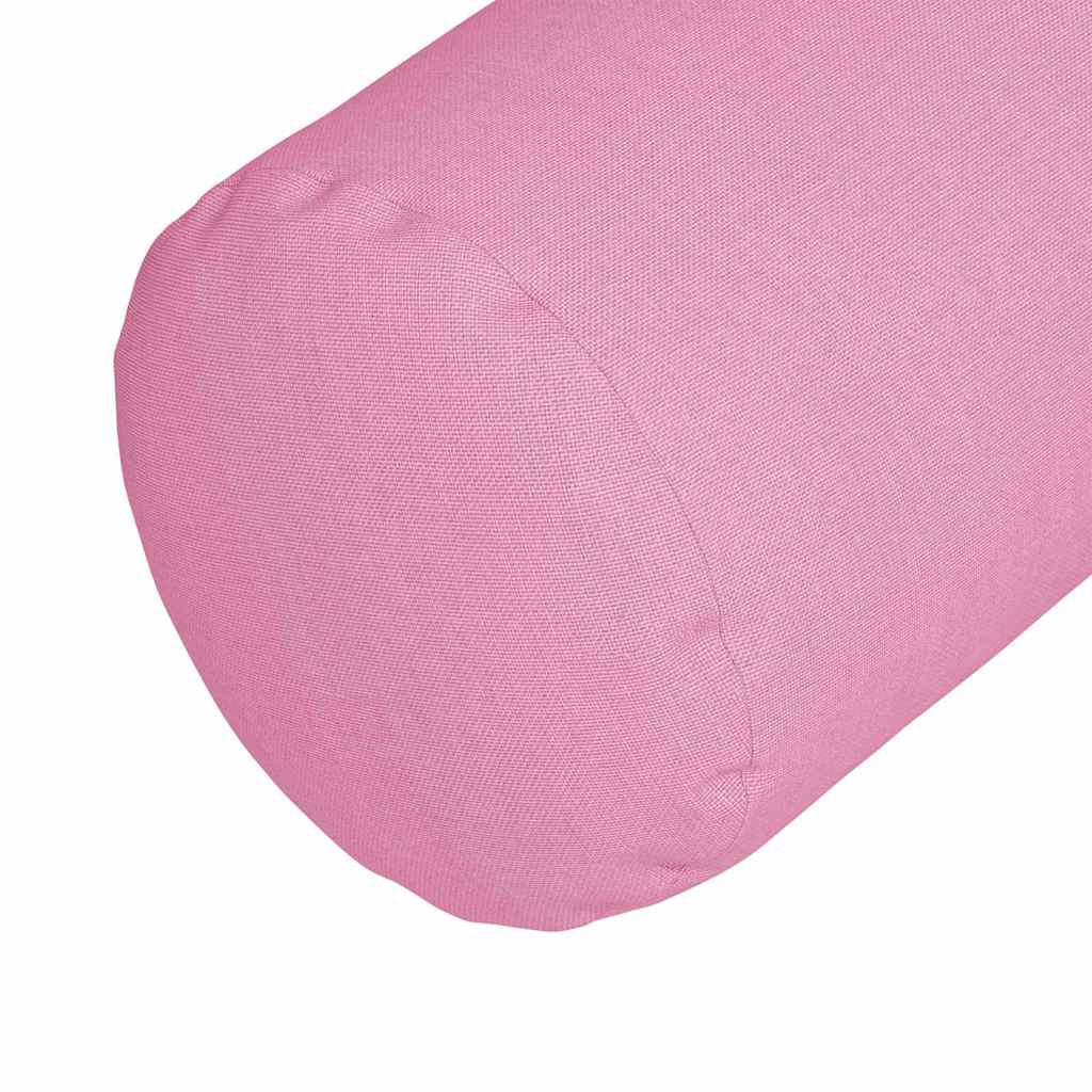 Cuscini a rullo 2 pcs Rosa Ø 15 x 40 cm Tessuto