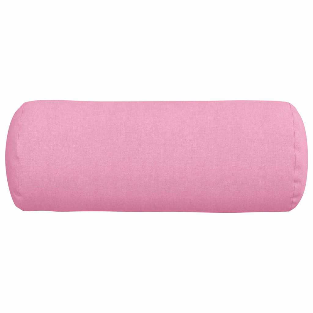 Cuscini a rullo 2 pcs Rosa Ø 15 x 40 cm Tessuto