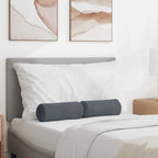 Cuscini a rullo 2 pcs Grigio scuro Ø 15 x 40 cm