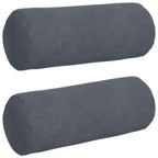 Cuscini a rullo 2 pcs Grigio scuro Ø 15 x 40 cm