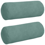 Cuscini a rullo 2 pcs Verde Mare Ø 15 x 40 cm Tessuto in Cords