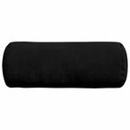 Cuscini a rullo 2 pcs Nero Ø 15 x 40 cm Tessuto in Microfibra