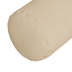 Cuscini a rullo 2 pcs Crema Ø 15 x 40 cm Tessuto in Microfibra