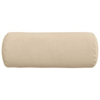 Cuscini a rullo 2 pcs Crema Ø 15 x 40 cm Tessuto in Microfibra