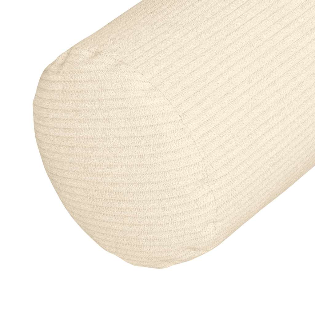 Cuscini a rullo 2 pcs Crema Ø 15 x 40 cm Tessuto in Cords