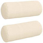 Cuscini a rullo 2 pcs Crema Ø 15 x 40 cm Tessuto in Cords