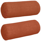 Cuscini a rullo 2 pcs Rosso Arancio Ø 15 x 40 cm