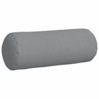 Cuscini a rullo 2 pcs Grigio chiaro Ø 25 x 70 cm Tessuto