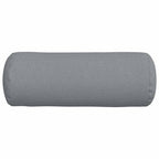 Cuscini a rullo 2 pcs Grigio chiaro Ø 25 x 70 cm Tessuto