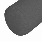 Cuscini a rullo 2 pcs Grigio scuro Ø 25 x 70 cm Tessuto