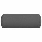 Cuscini a rullo 2 pcs Grigio scuro Ø 25 x 70 cm Tessuto