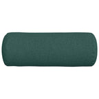 Cuscini a rullo 2 pcs Verde Scuro Ø 25 x 70 cm Tessuto