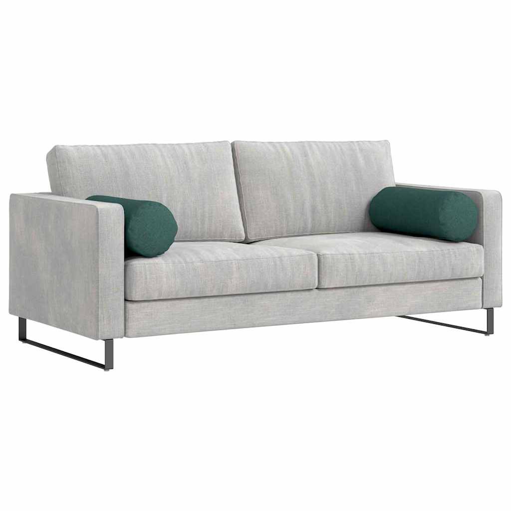 Cuscini a rullo 2 pcs Verde Scuro Ø 25 x 70 cm Tessuto