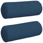 Cuscini a rullo 2 pcs Blu Ø 25 x 70 cm Tessuto