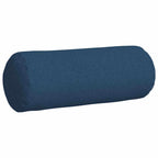 Cuscini a rullo 2 pcs Blu Ø 25 x 70 cm Tessuto