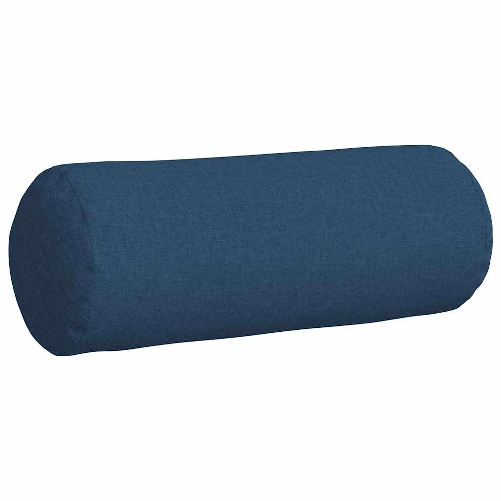 Cuscini a rullo 2 pcs Blu Ø 25 x 70 cm Tessuto