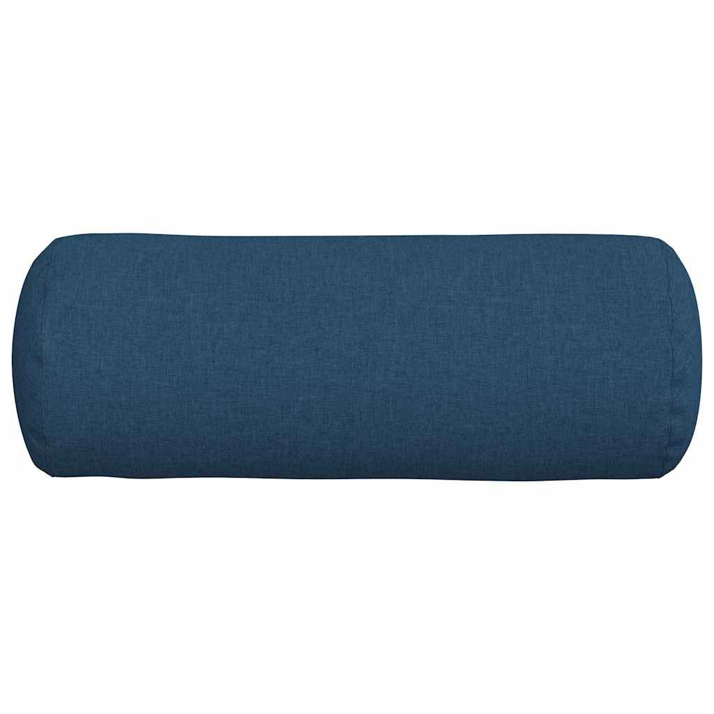 Cuscini a rullo 2 pcs Blu Ø 25 x 70 cm Tessuto