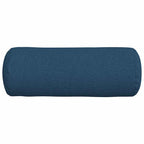Cuscini a rullo 2 pcs Blu Ø 25 x 70 cm Tessuto