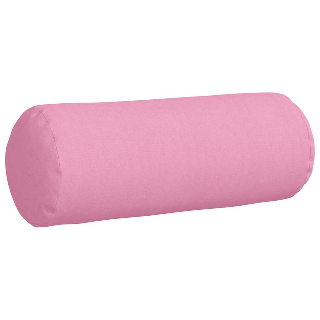 Cuscini a rullo 2 pcs Rosa Ø 25 x 70 cm Tessuto
