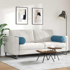 Cuscini a rullo 2 pcs Blu Ø 25 x 70 cm Tessuto in Cords