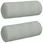 Cuscini a rullo 2 pcs Grigio chiaro Ø 25 x 70 cm