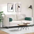 Cuscini a rullo 2 pcs Verde Scuro Ø 25 x 70 cm Tessuto in Cords