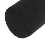 Cuscini a rullo 2 pcs Nero Ø 25 x 70 cm Tessuto in Cords