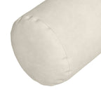 Cuscini a rullo 2 pcs Crema Ø 25 x 70 cm Tessuto in Cords
