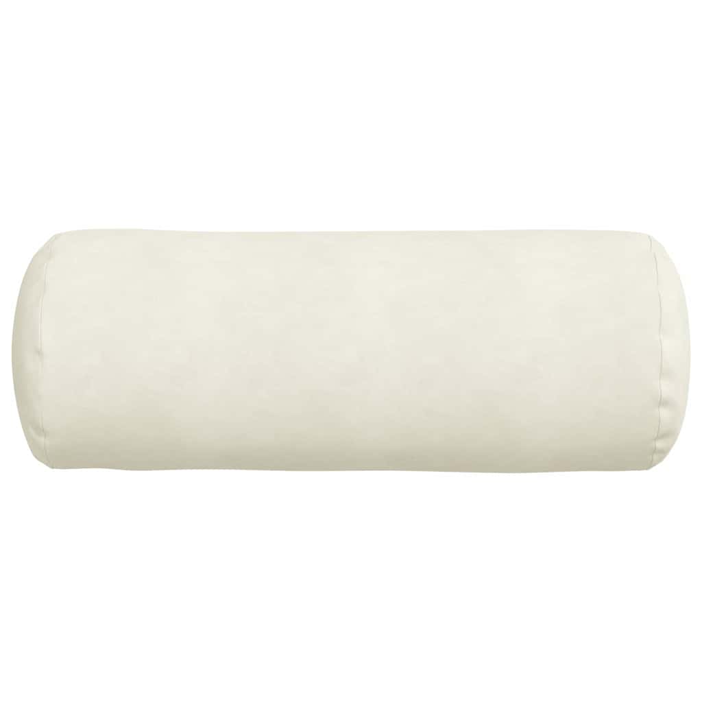 Cuscini a rullo 2 pcs Crema Ø 25 x 70 cm Tessuto in Cords
