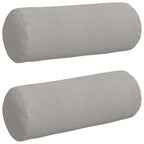 Cuscini a rullo 2 pcs Grigio chiaro Ø 25 x 70 cm