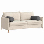 Cuscini a rullo 2 pcs Grigio scuro Ø 25 x 70 cm